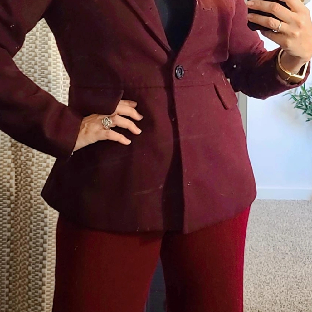 Men's Burgundy Blazer